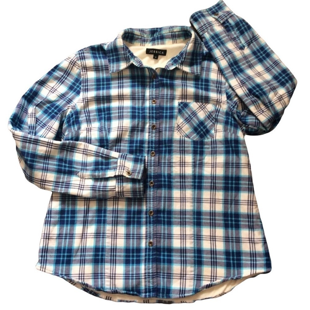 Jessica Shacket Size 10 Plaid
